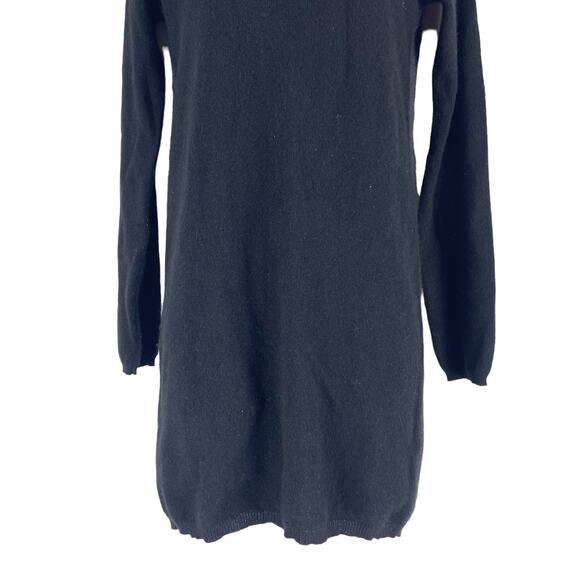 360 Cashmere Colorblock Crew Neck Tunic Sweater Gray Black Size XS - Picture 4 of 8